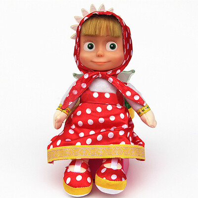 

Nicerdicer Italian Masha Bear Sound Song Plush Dolls Baby Child Best Stuffed Plush Gift Toy