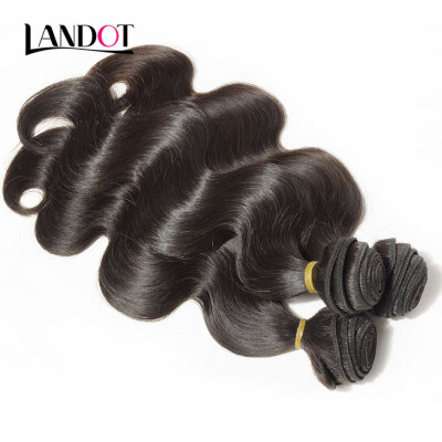 

10A Raw Virgin Malaysian Body Wave Hair Unprocessed Remy Human Hair Weave 3 Bundles Natural Black Can Bleach 613 Color 2 Year Life