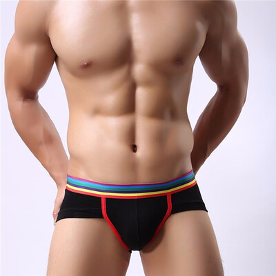 

Mens Soft Breathable Solid Color Low-Waisted Modal Thong Underwear