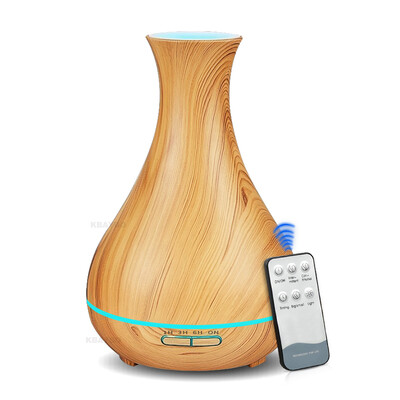 

400ml Electric Aroma Essential Oil Diffuser wood Ultrasonic air humidifier cool mist maker fogger with 7 color LED night light
