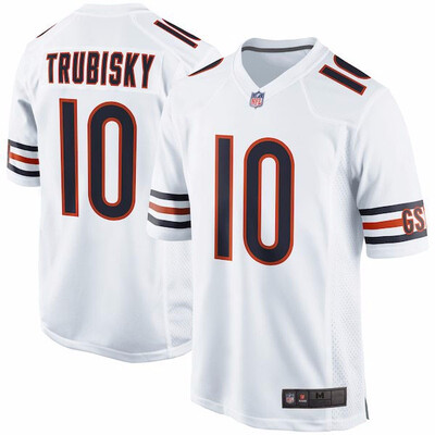 

Mens Chicago Bears Mitchell Trubisky Nike Navy Game Jersey