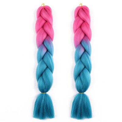 

2T 3T Jumbo Braids Hairstyles Hair For Russian Women Colors Synthetic Braiding Hair