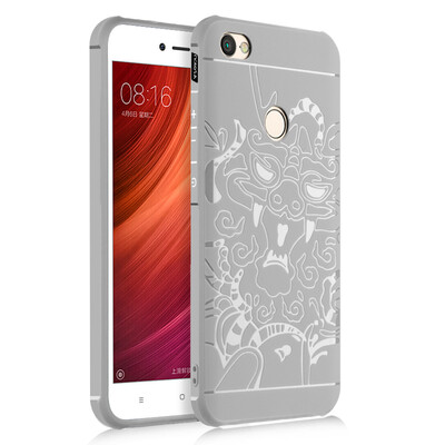 

Goowiiz Phone Case For Xiaomi Redmi Note 55 Pro Carved Dragon Thin Matte soft Silicone Prevent falling