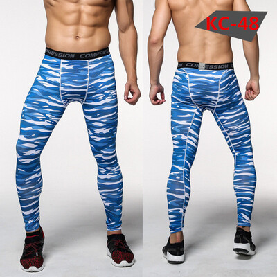 

camouflage Fitness pants male Elastic force Fast drying Sports pants Run Riding Basketball Physical exercise Tight trousers