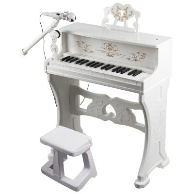 

Buddyfun children's electronic piano educational toys with music microphone Alice mini piano 88033 white