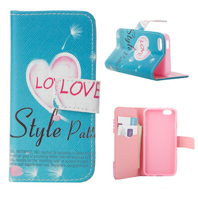 

MOONCASE ЧЕХОЛ ДЛЯ iPhone 5G / 5S Flip PU Leather Fold Wallet Card Slot Kickstand Back [Pattern series] /a11