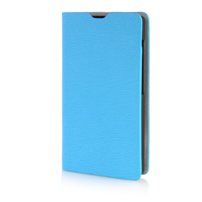 

MOONCASE Leather Side Flip Wallet Card Slot Pouch Stand Shell Back Case Cover for Microsoft Lumia 435 Blue