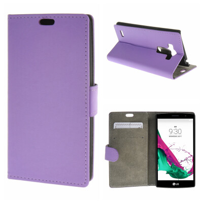

MOONCASE Case for LG G4 Beat G4S Premium PU Flip Leather Wallet Card Holder Bracket Back Pouch Case Cover Purple 02