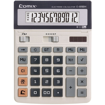 

COMIX 12 large Taiwan Shu as the office calculator new&old packaging random delivery office stationery C-1200H