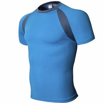 

2018 Summer Mens Short Sleeved 8 Color T-shirt Repair Sports Speed Dry Clothes Bicycle Riding Clothes SzieXS