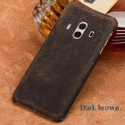 

Genuine Leather Phone Case For Huawei Mate 10 Case Crazy Horse Leather Back Cover For P9 P10 Plus Case