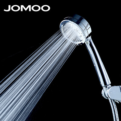 

JOMOO Shower Head Water Saving Round ABS Chrome Booster Bath Shower High Pressure Handheld Hand Shower banheiro Douche