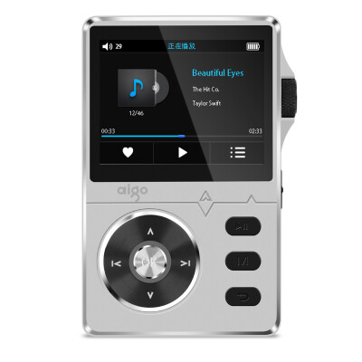 

Aigo MP3-105 mp3 плеер музыкальный Hi-Fi звук без потерь HD портативный серый черны