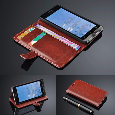 

Luxury PU Leather Flip Wallet Case Card Holders Stand for ASUS Zenfone 6