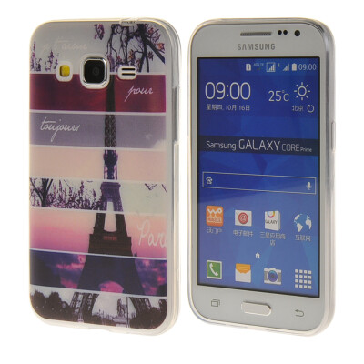 

MOONCASE Eiffel Tower Pattern Silicone Gel TPU Flexible Shell Protective Case Cover for Samsung Galaxy Core Prime G3608 a06