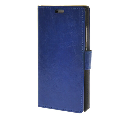 

MOONCASE Smooth PU Leather Flip Wallet Card Slot Bracket Back чехол для Huawei Ascend P8 lite Blue
