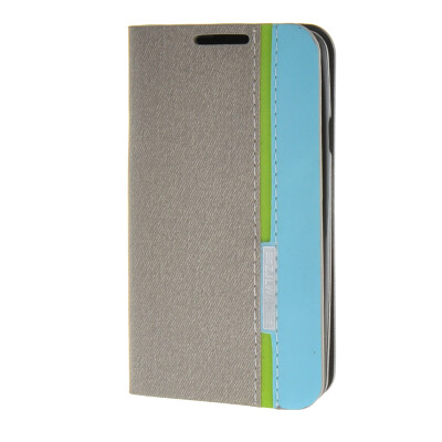 

MOONCASE ЧЕХОЛ ДЛЯ LG Optimus L60 Minimalist style Leather Card Wallet Flip Slot Bracket Back Cover Grey