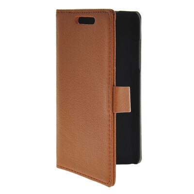 

MOONCASE Slim Leather Flip Wallet Card Pouch with Kickstand Shell Back ЧЕХОЛ ДЛЯ HTC Desire 700 Brown
