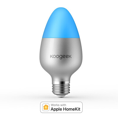 

Koogeek Wi-Fi Enabled E27 8W Color Changing Dimmable Smart LED Light Bulb Works with Apple HomeKit No hub required Support Siri