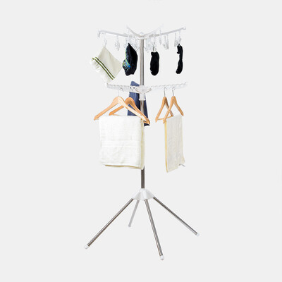 

FOOJO multi-function floor folding towel socks drying rack balcony drying rack