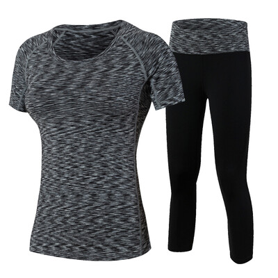 

Yoga Set Workout Running Compression Leggings Tights Costumes WomenS Shirts
