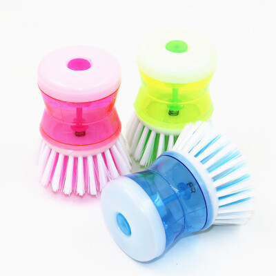 

Cntomlv Hydraulic Plastic washing brush pot multicolor kitchen gadgets Wash Tool Pan Dish Bowl Palm Brush Scrubber Cleaning