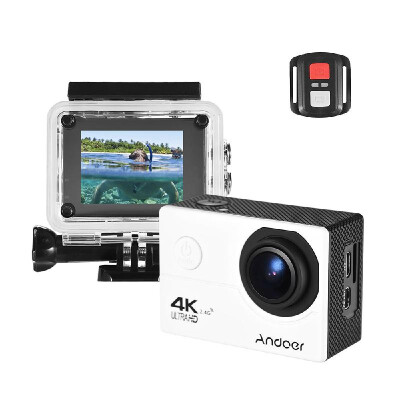 

Andoer AN200 4K WiFi Action Sports Camera 16MP 1080P Full HD 4X Zoom 2" LCD 170¡ã Wide Angle Waterproof 40m with Remote Control Su