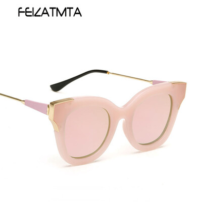 

FEIZATMTA Женские солнцезащитные очки Cat Eye Солнцезащитные очки 2018 Модные новые модные летние очки для женщин UV400 Oculos De Sol Feminino