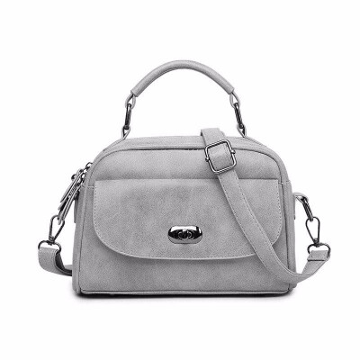 

High Quality Numbuck Leather hand bag Women Top-Handbag Fashion lock Women Shoulder Bag Shell Stlye Women Bag