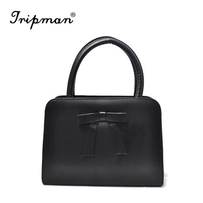 

Tripman Designer Bow women shoulder bag 5 colors women handbags pu leather bag hot fashion vintage ladies bag