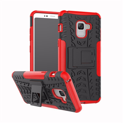 

Goowiiz Phone Case For Samsung Galaxy A5 2018A7 2018A8 2018A8 Plus 2018 Armor Tire Texture Rugged PCTPU Silicone