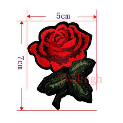 

1 Pcs New Flower Patches Embroidered Patch 3D Stickers Sewing Motif Applique Clothing Repair Fabric DIY Clothes Wedding Patches