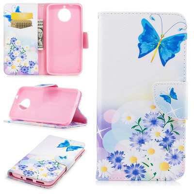 

BEFOSPEY Painting PU LeatherSoft TPU Card Slot Stand Wallet Case For Motorola Moto G5S Plus 55"2017