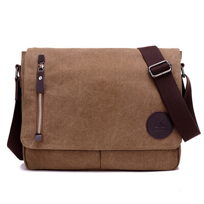 

Mens New Casual Fashion Canvas Messenger Bags Shoulder Bag Crossbody Daypack Book Bag Satchel School Bag