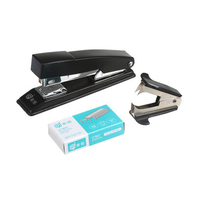 

Dongge ST123 metal steel durable office stapler set stapler staple nail remover 12 nail