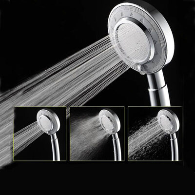 

PVIVLIS Shower 3 Function Adjustable Shower High Pressure Water Saving Shower Head Rain Handheld Bathroom Shower Head A 006