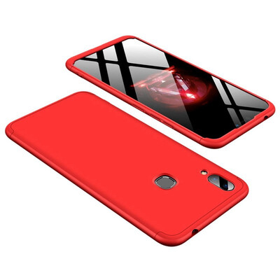 

MOONCASE Three-parts structure design Full Protection Hard Plastic Combination Case for Vivo X21i Red