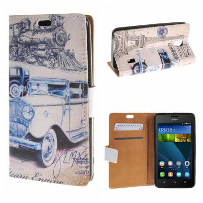 

MOONCASE for Huawei Ascend Y635 Case Flip Wallet Card Slot Stand Leather Folio Pouch Case Cover /a18