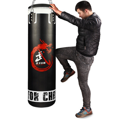 

By wave Zooboo boxing sandbag full leather hollow sandbag taekwondo Sanda training sandbag hanging type