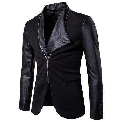 

Mens Slim Fit Personality Suit Jacket