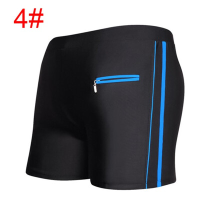 

Mens Soft Boxer Breathable Beach Shorts Plus Size Zipper Pocket Swimwear Trunks