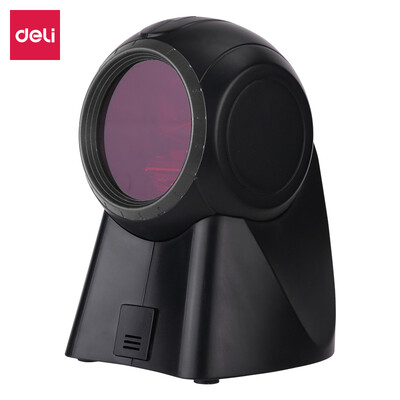 

Deli deli 14884 barcode scanning platform scan code gun wired supermarket cash register scanner black
