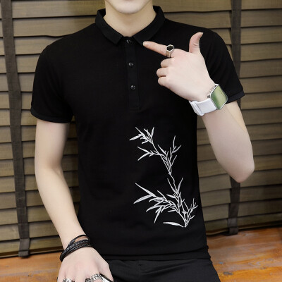 

DaMaiZhang Brand Clothing New Men Polo Shirt Business Casual Prited male Fashion shirt Short Sleeve Breathable Tshirt