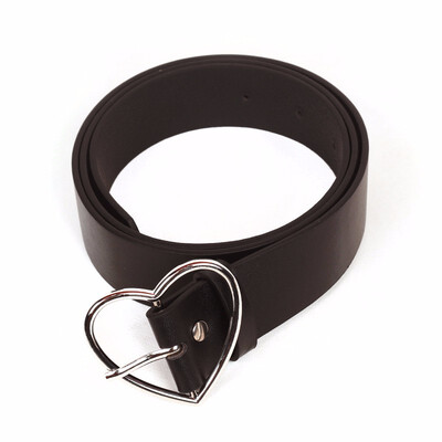 

Women Fashion And Leisure Cncise Shape of love Metal clasp PU Belt