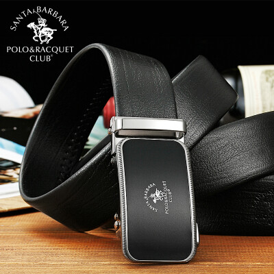 

St Pauls POLO mens automatic buckle belt business casual leather belt wild mens thick pants belt F70130377 black