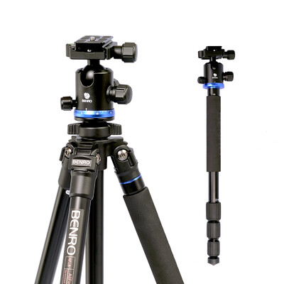 

Benro (Benro) AF28 + Штатив алюминиевый штатив Canon SLR Nikon SLR камеры монопод превратить профессиональные фотографии штатив голову костюм