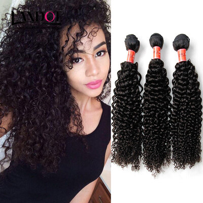 

9A Indian Curly Virgin Hair 100 Human Hair Weave 3 Bundles Lot Virgin Indian Jerry Kinky Curly Remy Hair Extensions Natural Black