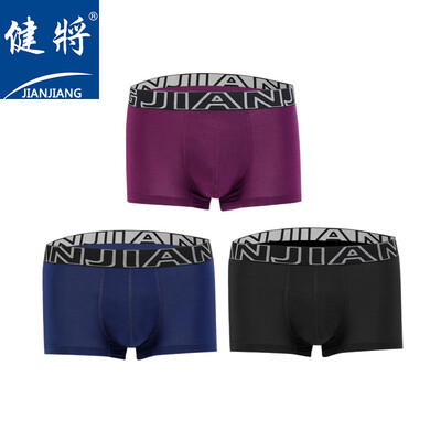 

Jian 8J663 Mens Underwear Modal Youth Fashion Boxer 3 Pack Multicolor XXL