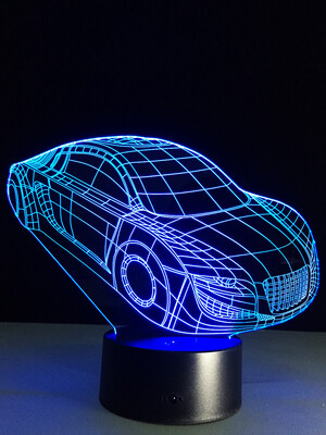 

AINA 7 color porsche night light