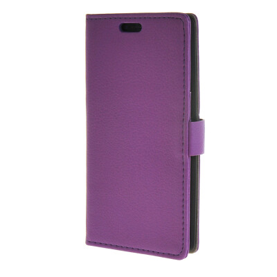 

MOONCASE Litch Skin Leather Flip Wallet Card Slot Stand Back Case Cover for LG G4 Purple